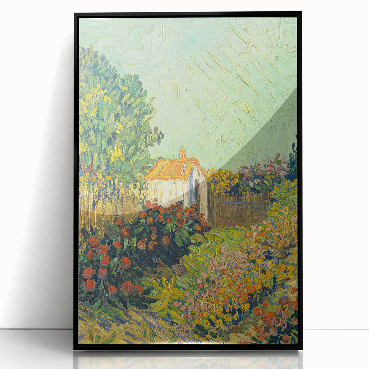 Impressionism Wall Art - House and Garden Landscape by Vincent van Gogh