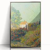 Impressionism Wall Art - House and Garden Landscape by Vincent van Gogh