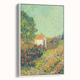 Impressionism Wall Art - House and Garden Landscape by Vincent van Gogh