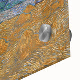 Impressionism Wall Art - Wheat Sheaves and Rising Moon by Van Gogh