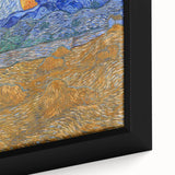 Impressionism Wall Art - Wheat Sheaves and Rising Moon by Van Gogh