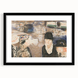 Modern Wall Art - Urban Scene with Figures - Contemporary Decor Prints