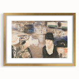 Modern Wall Art - Urban Scene with Figures - Contemporary Decor Prints