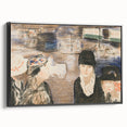 Modern Wall Art - Urban Scene with Figures - Contemporary Decor Prints