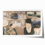 Modern Wall Art - Urban Scene with Figures - Contemporary Decor Prints