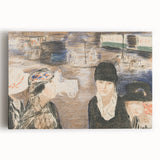 Modern Wall Art - Urban Scene with Figures - Contemporary Decor Prints