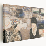 Modern Wall Art - Urban Scene with Figures - Contemporary Decor Prints