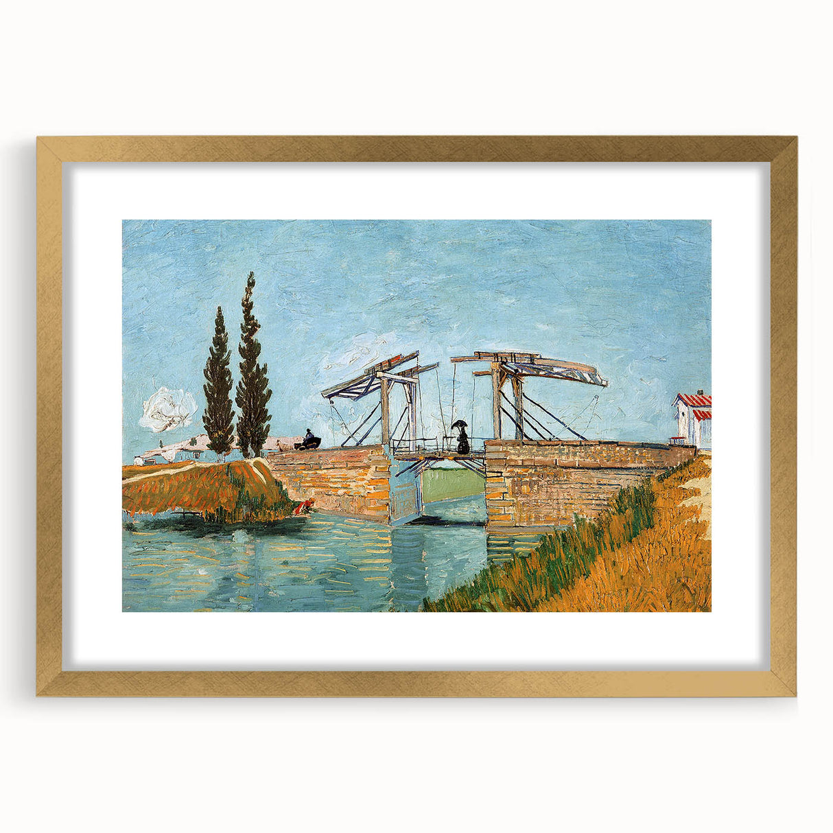 Impressionism Wall Art - Langlois Bridge at Arles by Van Gogh Print