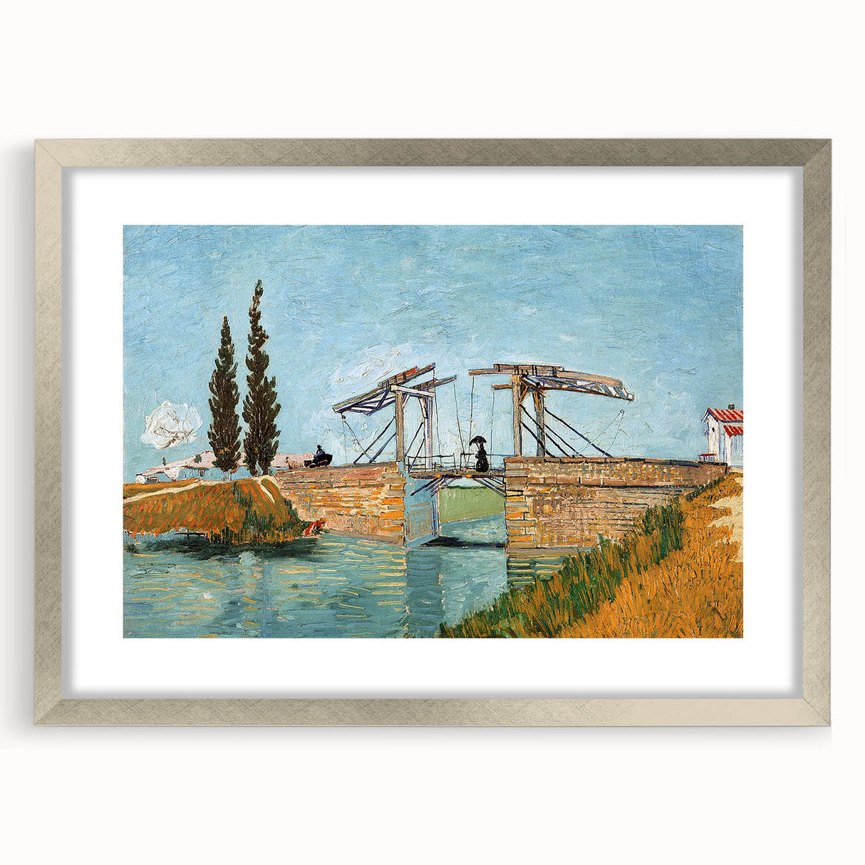 Impressionism Wall Art - Langlois Bridge at Arles by Van Gogh Print