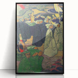 Modern Wall Art - Vibrant Procession Scene with Rich Colors