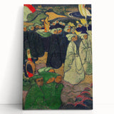 Modern Wall Art - Vibrant Procession Scene with Rich Colors