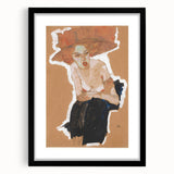 Modern Wall Art - Expressive Portrait with Bold and Warm Tones