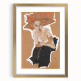 Modern Wall Art - Expressive Portrait with Bold and Warm Tones