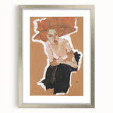 Modern Wall Art - Expressive Portrait with Bold and Warm Tones