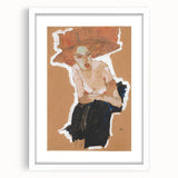 Modern Wall Art - Expressive Portrait with Bold and Warm Tones