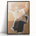 Modern Wall Art - Expressive Portrait with Bold and Warm Tones