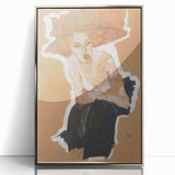 Modern Wall Art - Expressive Portrait with Bold and Warm Tones