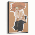 Modern Wall Art - Expressive Portrait with Bold and Warm Tones