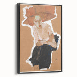 Modern Wall Art - Expressive Portrait with Bold and Warm Tones