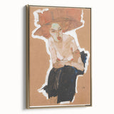 Modern Wall Art - Expressive Portrait with Bold and Warm Tones