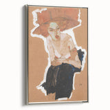 Modern Wall Art - Expressive Portrait with Bold and Warm Tones