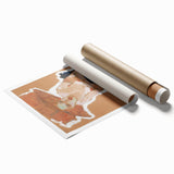 Modern Wall Art - Expressive Portrait with Bold and Warm Tones