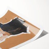 Modern Wall Art - Expressive Portrait with Bold and Warm Tones