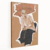 Modern Wall Art - Expressive Portrait with Bold and Warm Tones