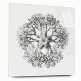 Modern Wall Art - Intricate Vintage Brittle Star Illustration