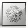 Modern Wall Art - Intricate Vintage Brittle Star Illustration