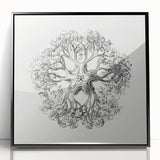 Modern Wall Art - Intricate Vintage Brittle Star Illustration