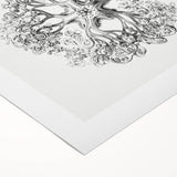 Modern Wall Art - Intricate Vintage Brittle Star Illustration