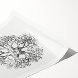 Modern Wall Art - Intricate Vintage Brittle Star Illustration