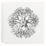 Modern Wall Art - Intricate Vintage Brittle Star Illustration