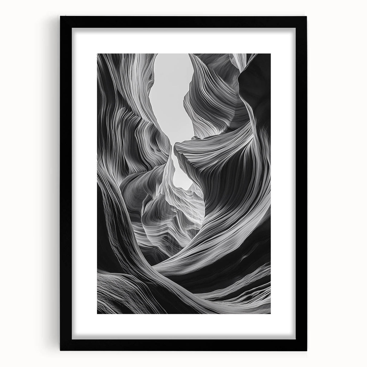 Twisted Stone Canyon – Dynamic Abstract Wall Art on Acrylic