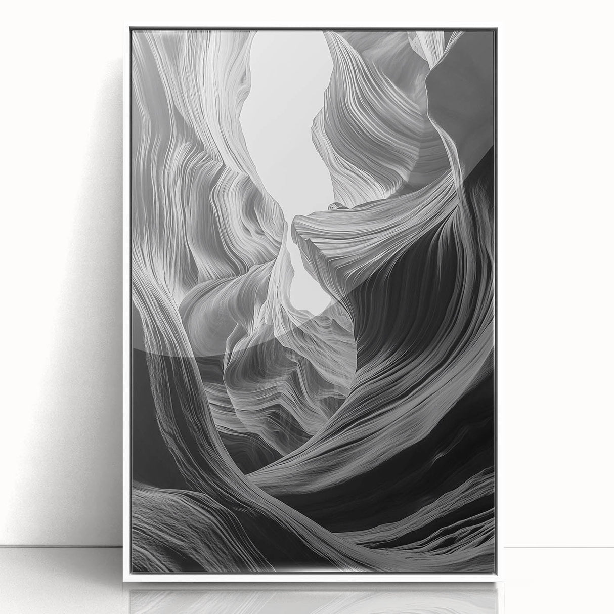 Twisted Stone Canyon – Dynamic Abstract Wall Art on Acrylic