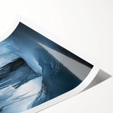 Vibrant rolled print of a stunning cave landscape showcasing intricate rock formations and earthy tones, ideal for home decor or art enthusiasts.