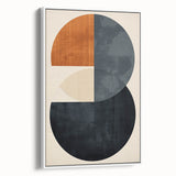 Acrylic Dining Room Artwork – Modern Geometric Circle Canvas