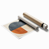 Acrylic Dining Room Artwork – Modern Geometric Circle Canvas