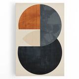 Acrylic Dining Room Artwork – Modern Geometric Circle Canvas