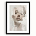 Abstract figurative wall art framed with a black mat, showcasing vibrant colors and dynamic shapes, perfect for modern home decor. Ideal for art enthusiasts looking to enhance their living space with contemporary artwork.