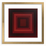 Abstract geometric frame in gold with a mat, showcasing a modern design ideal for home decor, highlighting elegance and sophistication in interior styling.