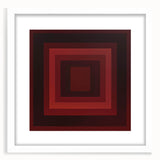 Abstract geometric frame with a white mat, showcasing a modern design suitable for contemporary decor. Ideal for enhancing living spaces or offices.