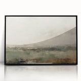 Abstract landscape wall art framed in black acrylic, showcasing vibrant colors and intricate patterns, perfect for modern home decor. Ideal for adding artistic flair to living spaces or offices.