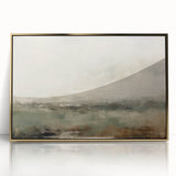 Framed abstract landscape wall art featuring vibrant gold accents, ideal for modern home decor, adding a touch of elegance and sophistication to any room.