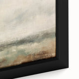 Close-up of a framed abstract landscape wall art piece featuring vibrant colors and textured details, ideal for modern home decor or office spaces. The artwork’s dynamic hues create a captivating focal point, enhancing any interior environment.