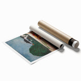 Expressionist Art: Girls on the Bridge Modern Canvas Print