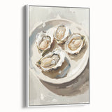 Vintage poster art featuring an array of colorful food dishes on a large framed canvas, ideal for living room decor.