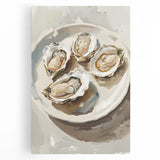 Black and white canvas of various food dishes in a realistic style, ideal for kitchen wall art.