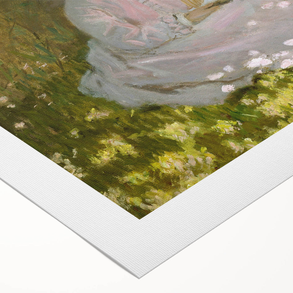 Impressionist Garden Scene - Monet's Springtime, Elegant Framed Print